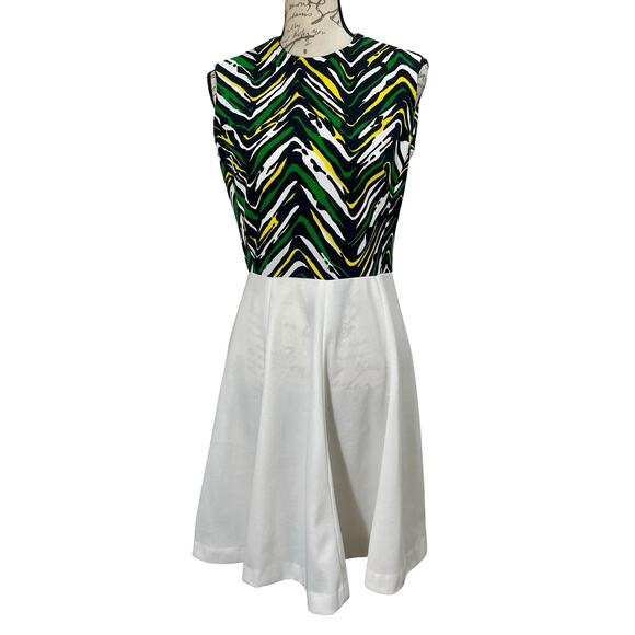 Vintage 60s Vandor Ltd. Geometric Mod Sleeveless Dress - Picture 9 of 10